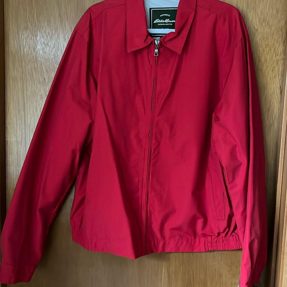 Eddie Bauer zip-up soft-shell light-weight jacket